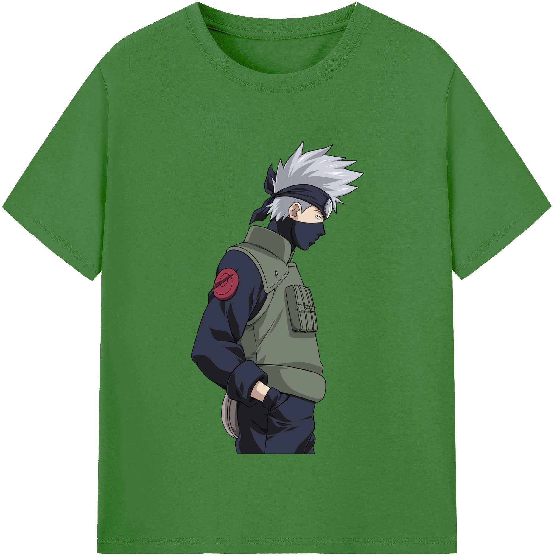 （画像用） NARUTO -ナルト- はたけ カカシ Hatake Kakashi レディースカジュアルプリントTシャツ（綿100％）